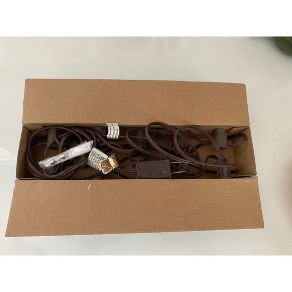 10Ct G Silver Coated Mercury Glass Type Ball String‎ Lights Indoor Outdoor New - Picture 8 of 16